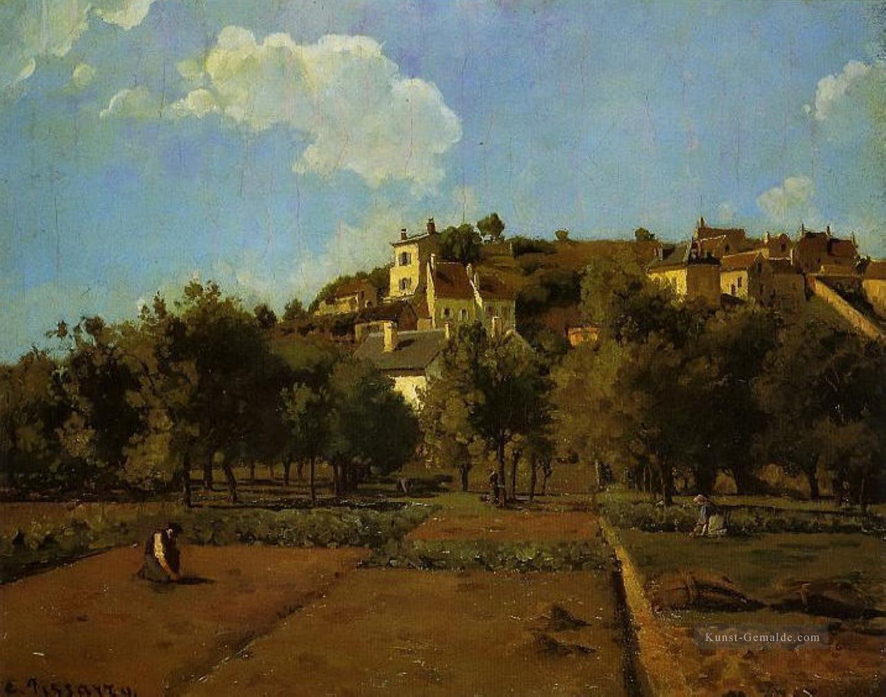 die Gärten von l Einsiedelei Pontoise Camille Pissarro Ölgemälde